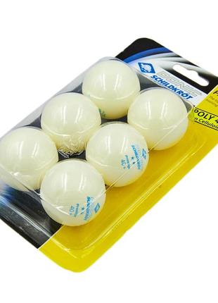 Набор мячей для настольного тенниса 6 штук donic mt-658021 prestige 2star