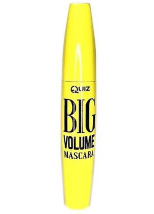 Туш для вій "великий об'єм" - quiz cosmetics big volume mascara, 9 мл1 фото