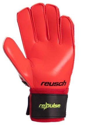 Перчатки вратарские с защитой пальцев reusch 9-10 fb-915a  красный3 фото