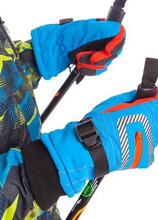 Перчатки зимние горнолыжные теплые женские sp-sport b-622 оранжевый4 фото