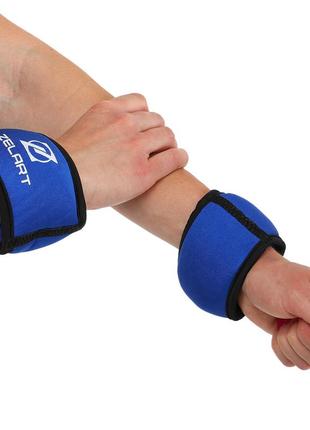 Утяжелители манжеты для рук (2 x 0,5 кг) fi-6221-1 синий8 фото