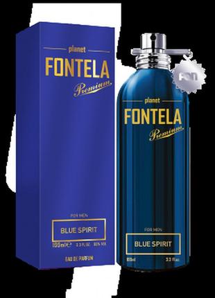 Чоловіча парфумована вода fontela edp blue spirit, 100 мл