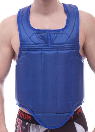 Защита корпуса (жилет) для единоборств bo-0401 синий