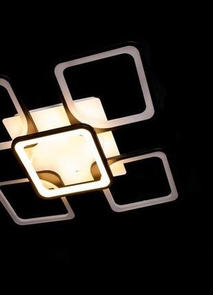 Светодиодная припотолочная люстра с ночником и диммером 5543/4+1bk dimmer1 фото