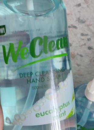 Weclean
глубоко очищающее мыло для рук

500 мл 16,9 жидких унций

эвкалиптовая мята обмен3 фото