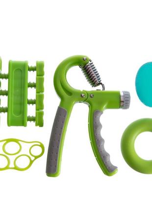 Набор эспандеров кистевых (5 шт.) 60 кг для пальцев и запястья jello fi-2527 металл