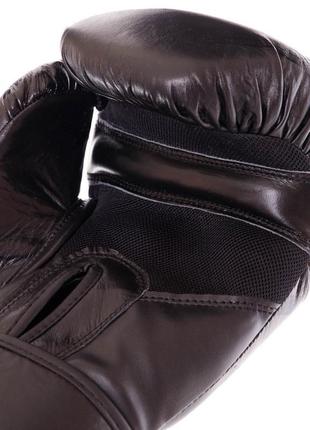 Шкіряні рукавички боксерські ufc (р-р 10,12,14 oz) bo-0574 білий-чорний5 фото