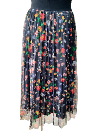 H&m воздушная  юбка плиссе в цветочный принт3 фото