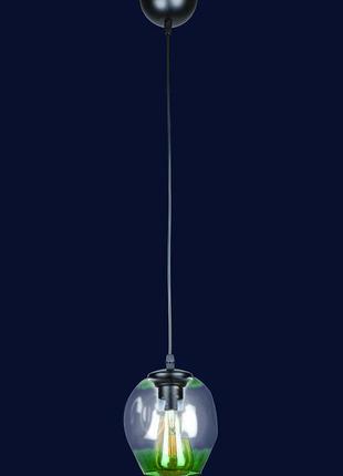 Подвесной светильник на одну лампочку 756pr0231f-1 bk+gr