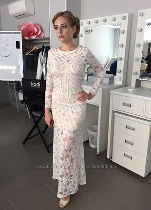 Женское кружевное платье h&m