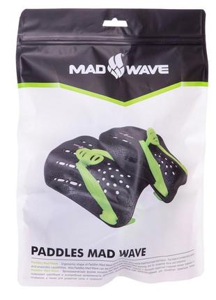 Лопатки для плавання гребні madwave paddies m074906 (р-р s,m,l)8 фото