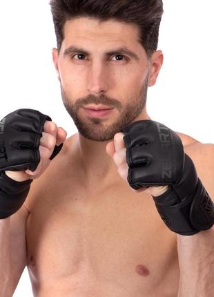 Перчатки для mma и смешанных единоборств zelart bo-5699 черный