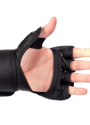 Перчатки для mma и смешанных единоборств zelart bo-5699 черный