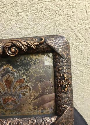 Зеркальное панно-рамка винтаж (эгломизе)