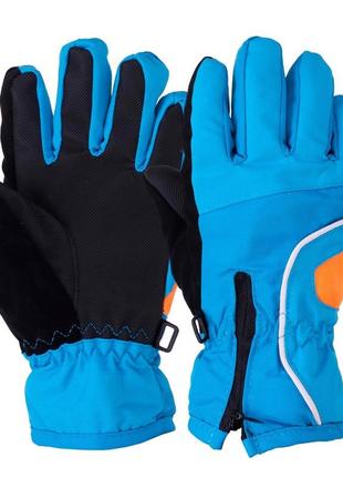 Детские перчатки горнолыжные теплые зимние c-3258 синий9 фото