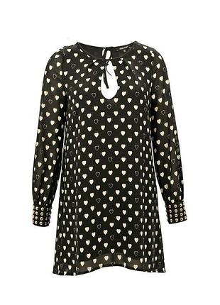 Denny rose италия стильное платье в сердечки оригинал