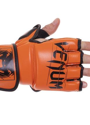 Перчатки для mma и смешанных единоборств venum elite vl-5788 оранжевый