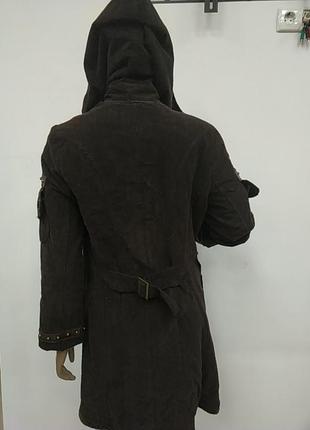 Теплое пальто с капюшоном8 фото