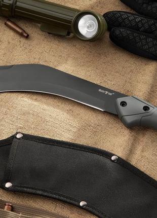 Нож мачете нескладной кукри сокол 7, туристический и хозяйственно-бытовой инструмент, с чехлом в комплекте