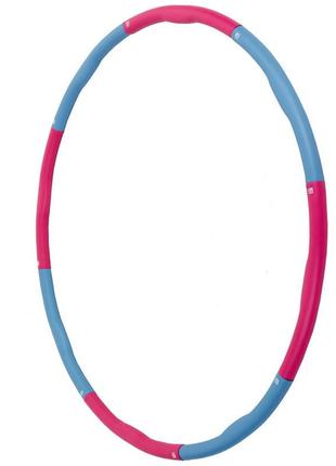 Обруч hula hoop массажный хула хуп fitness ring sl-3012 (8 секций)2 фото