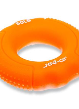 Эспандер кистевой кольцо (нагрузка 22,5 кг) jello fi-1788 50lb оранжевый