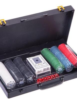 Набір для покера в пластиковому кейсі 300s-c 300 фішок із номіналом