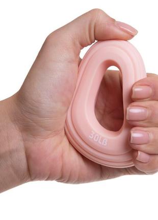 Эспандер кистевой кольцо (нагрузка 13,5-23 кг) jello fi-3812 розовый1 фото