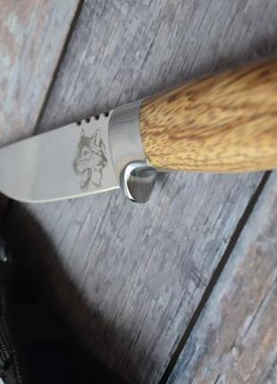 Охотничий нож закат-2, с отверстием под темляк, тканевый чехол в комплекте