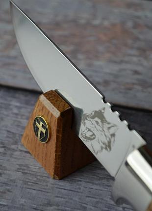 Охотничий нож закат-2, с отверстием под темляк, тканевый чехол в комплекте