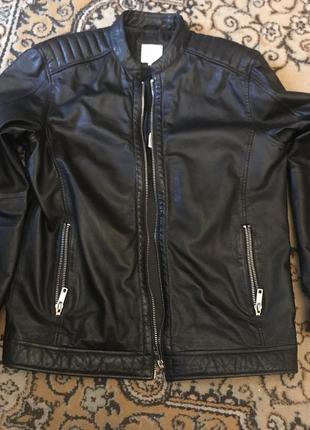 Premium by jack & jones куртка кожа бредовая