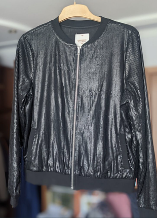 Кофта на замок с пайетками