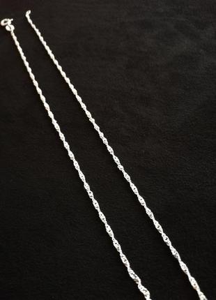 Срібна ланцюжок 49,5 см # ланцюжок срібло 925" лот 1652 фото