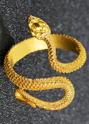 Модной кольцо змея - выражает твой стиль делает заметным, размер регулируемый - только черная змея