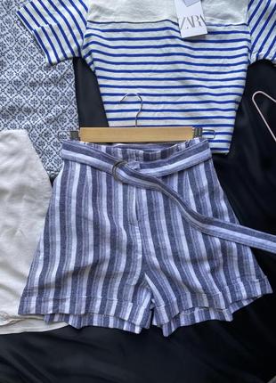 Льняные шорты от f&f