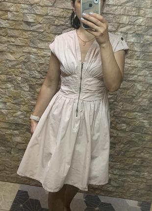 Плаття нюдовий кремовий пудровий колір2 фото