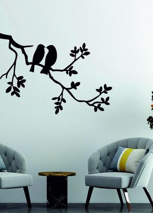 Декоративное настенное панно «две птички», декор на стену1 фото