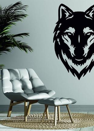 Декоративне настінне панно «вовк», декор на стіну3 фото