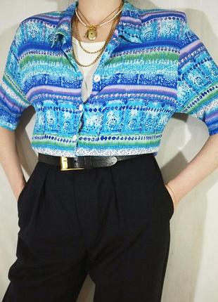 Винтажная рубашка la chemise 🪻(блуза, ретро, винтаж, бохо, хипи)