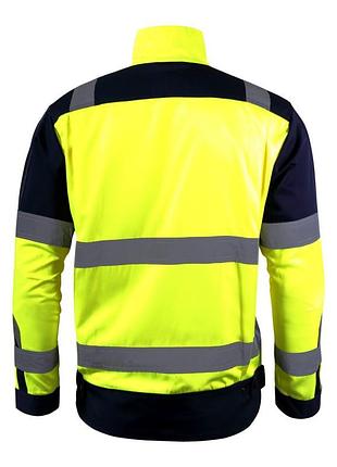 Куртка soft shell сигнальна - жовтий, xl (54) 2