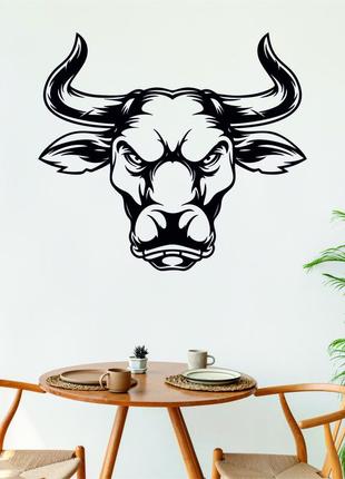 Декоративное настенное панно «бык», декор на стену1 фото