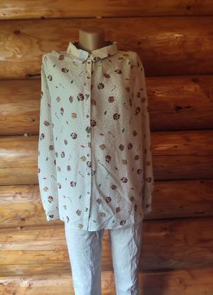 Рубашка в новогодний принт