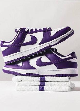 Женские кроссовки  nike dunk low purple