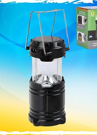 Ліхтар лампи на сонячній батареї. лампа 6 в 1 повербанка camping mh-5800t