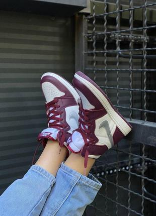 Кросівки nike air jordan 1 retro жіночі чоловічі найк аір джордан8 фото