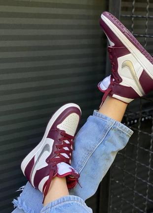 Кросівки nike air jordan 1 retro жіночі чоловічі найк аір джордан6 фото