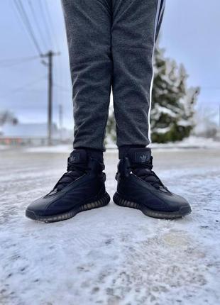 Мужские зимние кроссовки adidas yeezy boost 350 v2 winter black5 фото