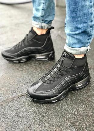 Мужские кроссовки  nike air max 95 sneakerboot black4 фото