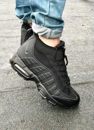 Мужские кроссовки  nike air max 95 sneakerboot black5 фото