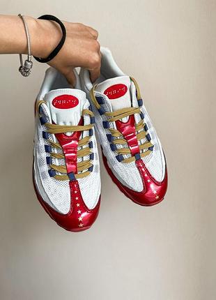 Женские кроссовки  nike air max 95 red white