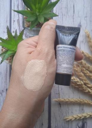 Тональный крем eveline cosmetics satin touch bb cream тон 001 ivory